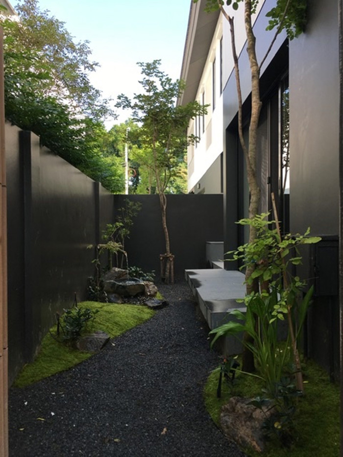 จัดสวนญี่ปุ่นข้างบ้านง่ายๆ