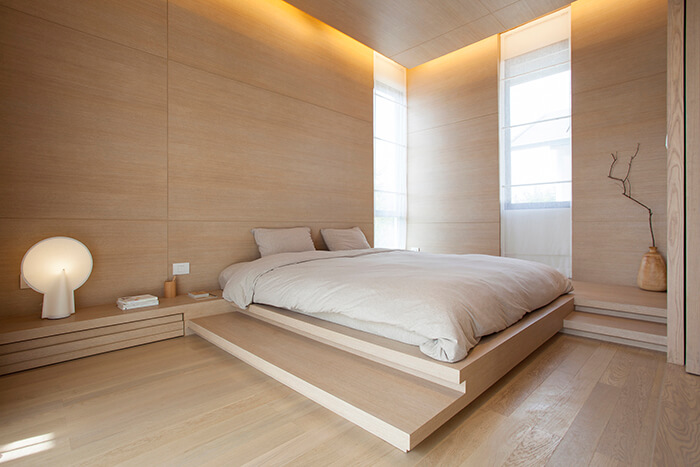 built-in bedroom